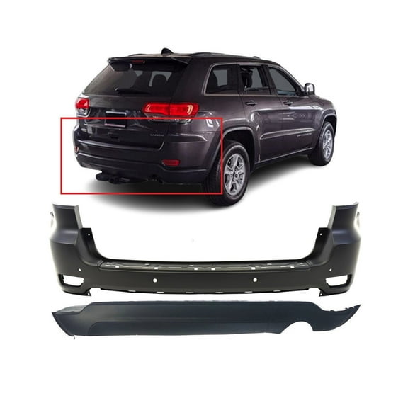 DCP Rear Bumper Cover Kit for 2014-2015 Jeep Grand Cherokee Single Exh CH1100985