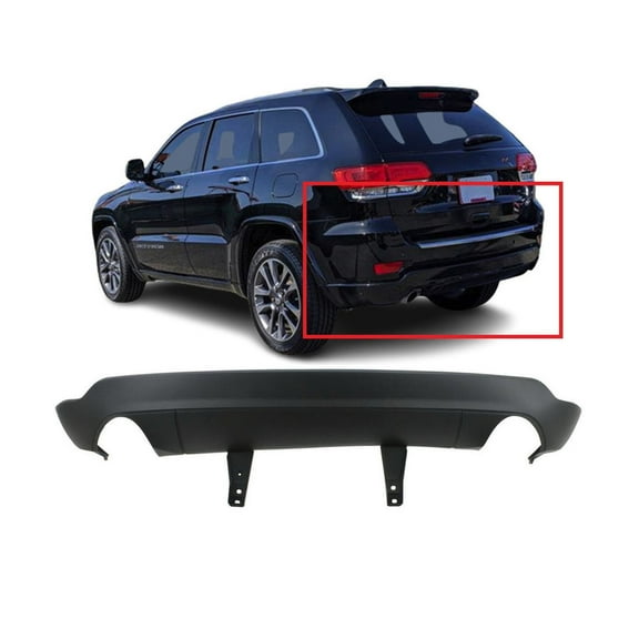DCP Rear Lower Bumper Cover For 2011-2017 Jeep Grand Cherokee W Dual Exhaust Holes