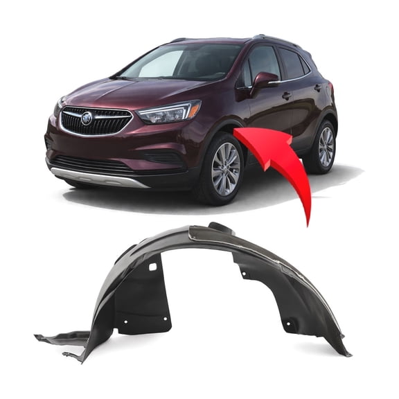 DCP Replacement for Buick Encore 2017-2019 Front Driver Side Fender Liner. Sport & Touring, Essence, Preferred, Preferred II Models 42505320 GM1248275