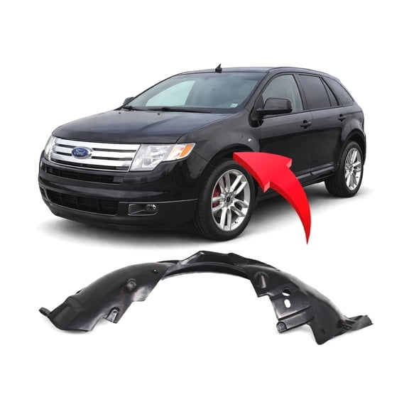 DCP Replacement for Ford Edge 2007-2010 Front Driver Side Fender Liner. SE, SEL, Limited Models 7T4Z16103B FO1248130