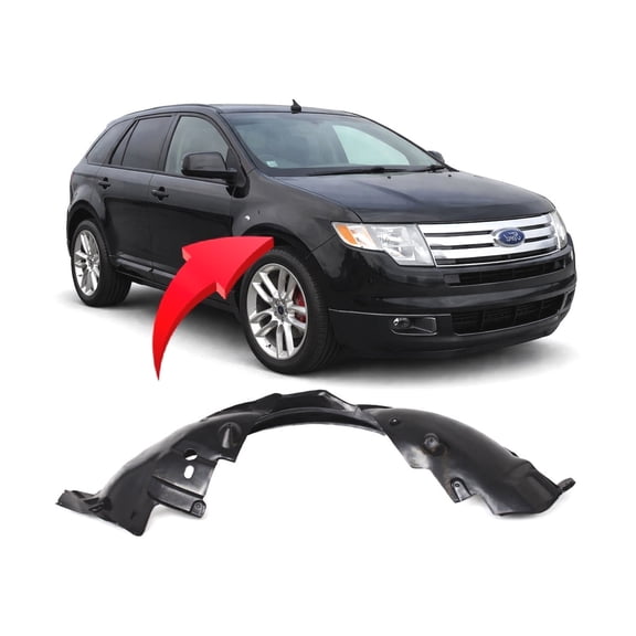 DCP Replacement for Ford Edge 2007-2010 Front Passenger Side Fender Liner. SE, SEL, Limited Models 7T4Z16102B FO1249130