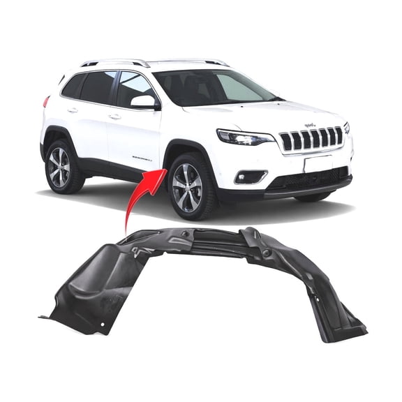 DCP Replacement for Jeep Cherokee 2019-2023 Front Passenger Side Fender Liner. Altitude, Limited, North, Sport & Touring Models 68287922AC CH1249201
