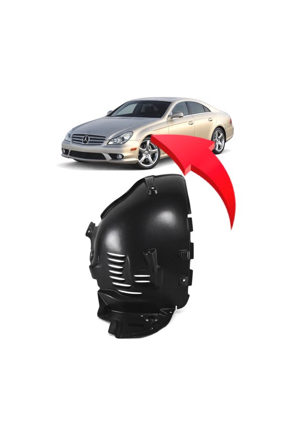 Replacement for Mercedes-Benz CLS63 AMG 2006-2011 Front Driver Side Fender Liner. Models 2196900930 MB1248130