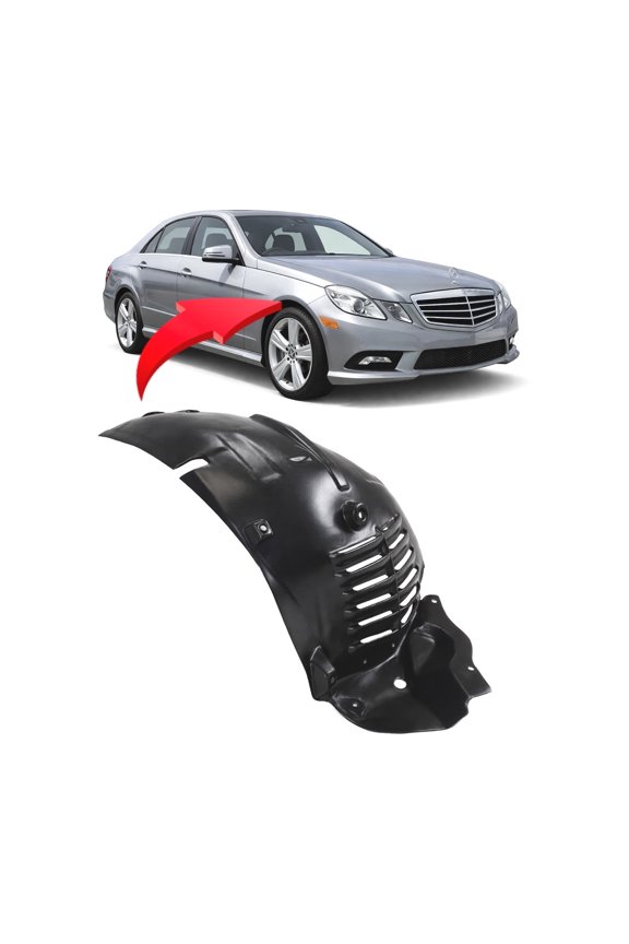 Replacement for Mercedes-Benz E300 2010-2013 Front Passenger Side Fender Liner. 4Matic, Bluetec, Hybrid Models 2126900230 MB1249166