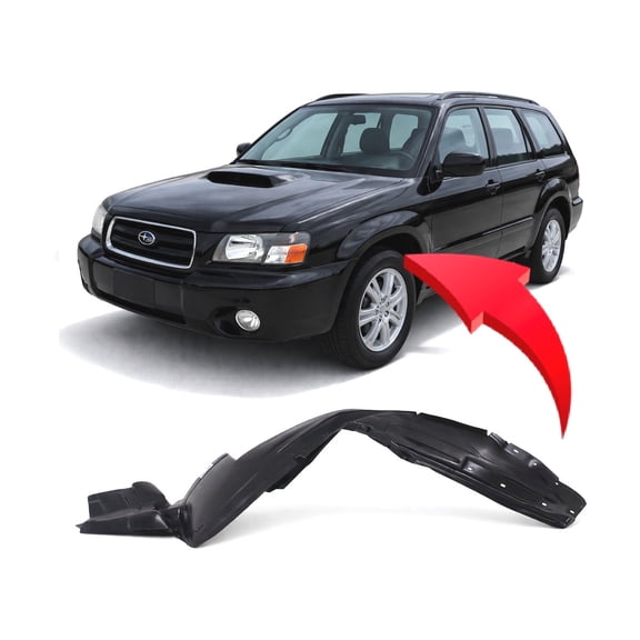 DCP Replacement for Subaru Forester 2003-2008 Front Driver Side Fender Liner. X, XS, X L.L. Bean Edition, XT Limited Models 59110SA012 SU1248108