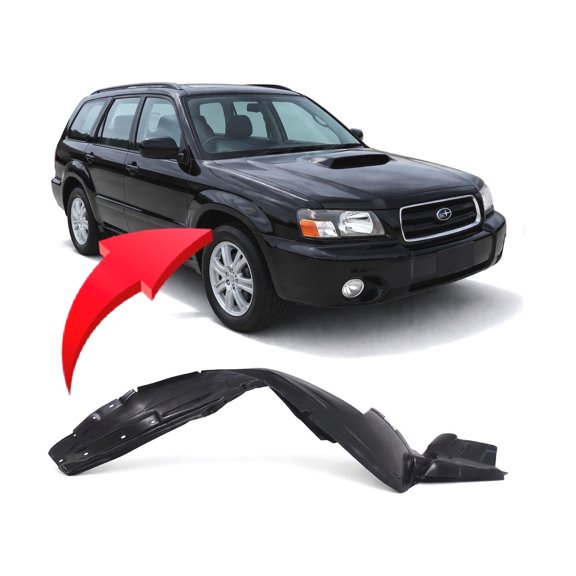 DCP Replacement for Subaru Forester 2003-2008 Front Passenger Side Fender Liner. X, XS, X L.L. Bean Edition, XT Limited Models 59110SA002 SU1249108