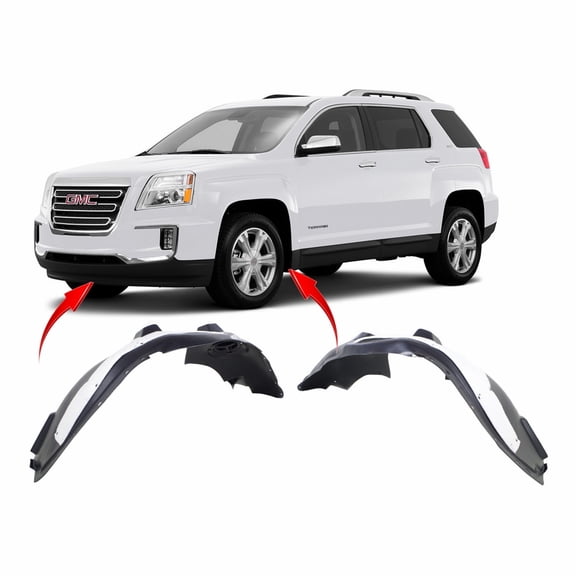 DCP Set of 2 Fender Liners for GMC Terrain 2014-2017 GM1248244 GM1249244 23271689