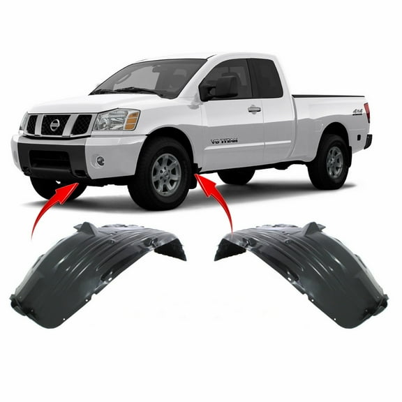 DCP Set of 2 Fender Liners for Nissan Armada, Titan 2004-2007 NI1248107 NI1249107