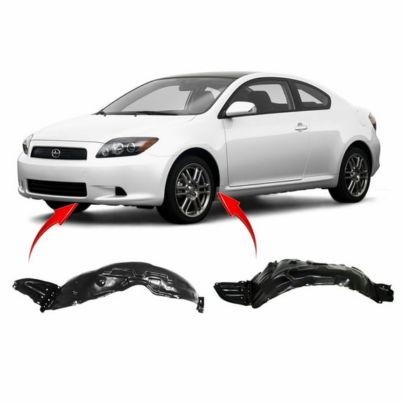 DCP Set of 2 Fender Liners for Scion tC 2005-2010 SC1248105 SC1249104