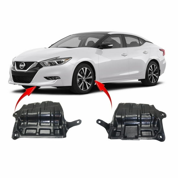 DCP Set of 2 Splash Covers for Nissan Altima, Maxima 2013-2018 NI1228159 NI1228160