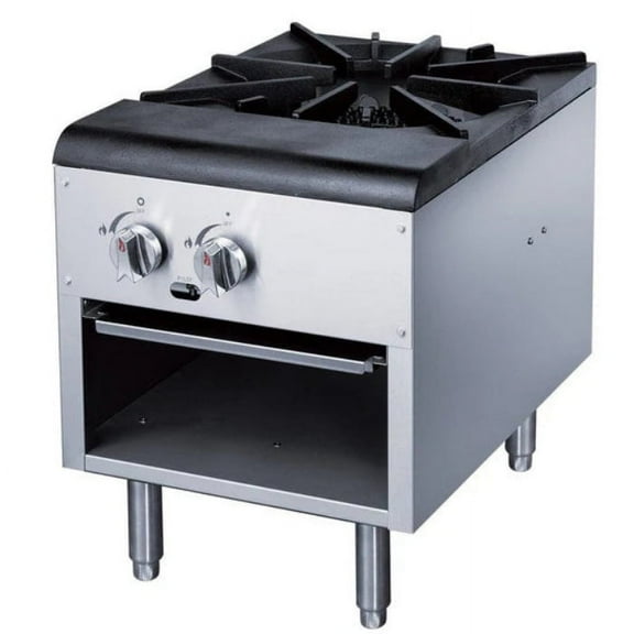 Dukers DCSPA1 Stock Pot Range - 80,000 BTU, Dual Cast Iron Burners, Stainless Steel Construction