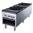 thumbnail image 1 of Dukers DCSPA2 Stock Pot Range - 160,000 BTU, 4 Heavy-Duty Cast Iron Burners, Stainless Steel Construction, 1 of 10