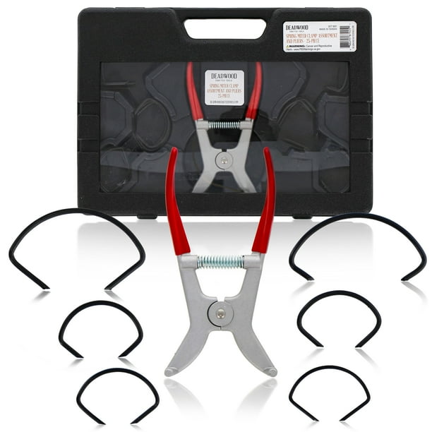 DCT Spring Miter Clamp Assortment & Pliers Corner Molding Trim Frame