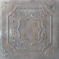 thumbnail image 1 of DCT04-Elizabethan Shield 2 ft. x 2 ft. PVC Glue-up or Lay-in Ceiling Tile in Weathered Iron (40 Sq.ft / Pack) - 10 Pieces, 1 of 13