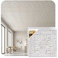 thumbnail image 1 of DCT10-Milan 2 ft. x 2 ft. PVC Glue-up or Lay-in Ceiling Tile in Antique Taupe (200 Sq.ft / Pack) - 50 Pieces, 1 of 23