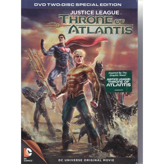 DC Universe Original Movie - Justice League Throne of Atlantis DVD - 2 Disc NEW