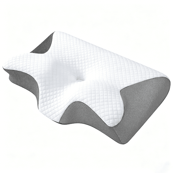 DCWNF 2026 New Sleep Apnea Pillow, Ergonomic Contour Support Pillows, 2 in 1 Neck Support Pillow for Sleeping, Breathable Comfortable, for Side & Back Sleepers(Gray)