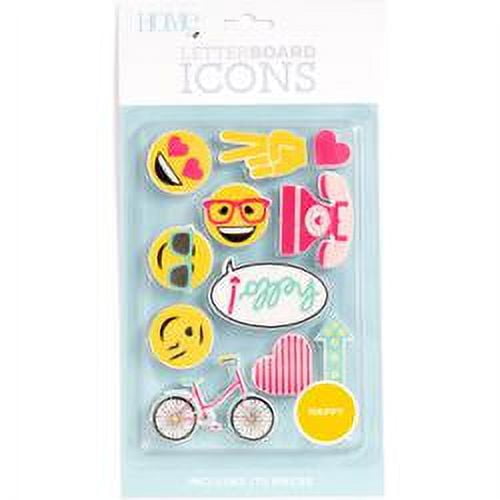 DCWV Happy Icon Pack, 11 icons included