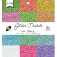 thumbnail image 1 of DCWV Single-Sided Cardstock Stack 6"X6" 24/Pkg Glitter Pastels Solid, 1 of 1