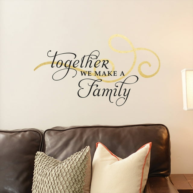 DCWV Vinly Decal Together Family Swirl Wall Decal
