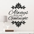 DCWV Vinyl Always Kiss Me Good Night Wall Decal