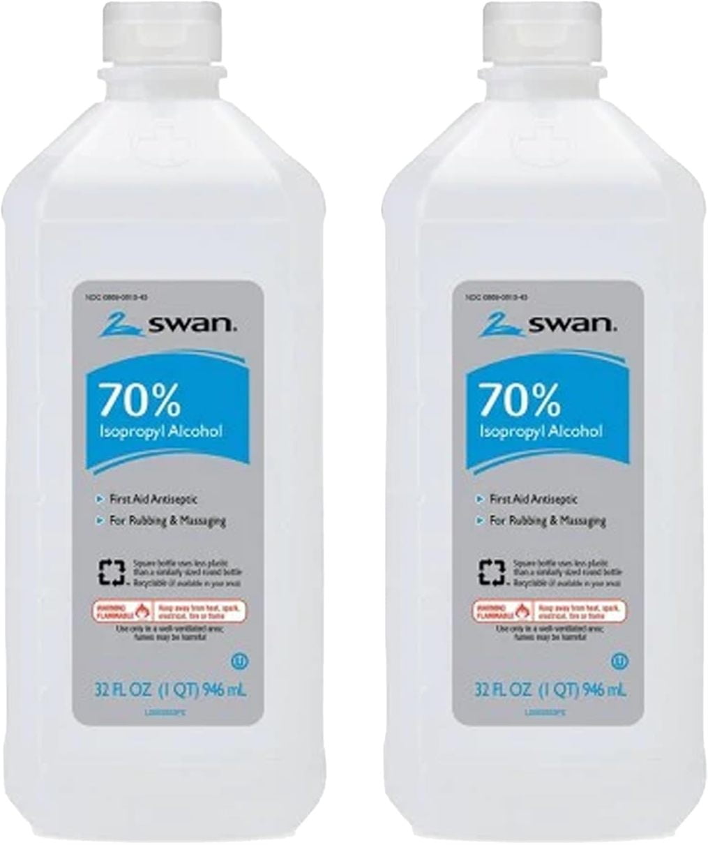 DCYP 70% Rubbing Alcohol, 32 Fl oz (Pack of 2)