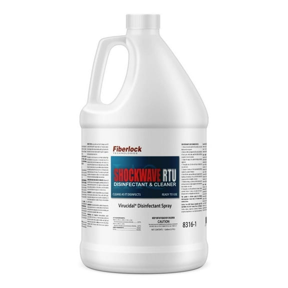 DCYP ShockWave RTU Disinfectant Cleaner, 1 Gallon, Ideal for Water Restoration & Flood Mitigation, Hospital Grade Disinfectant, Ready-To-Use Formula