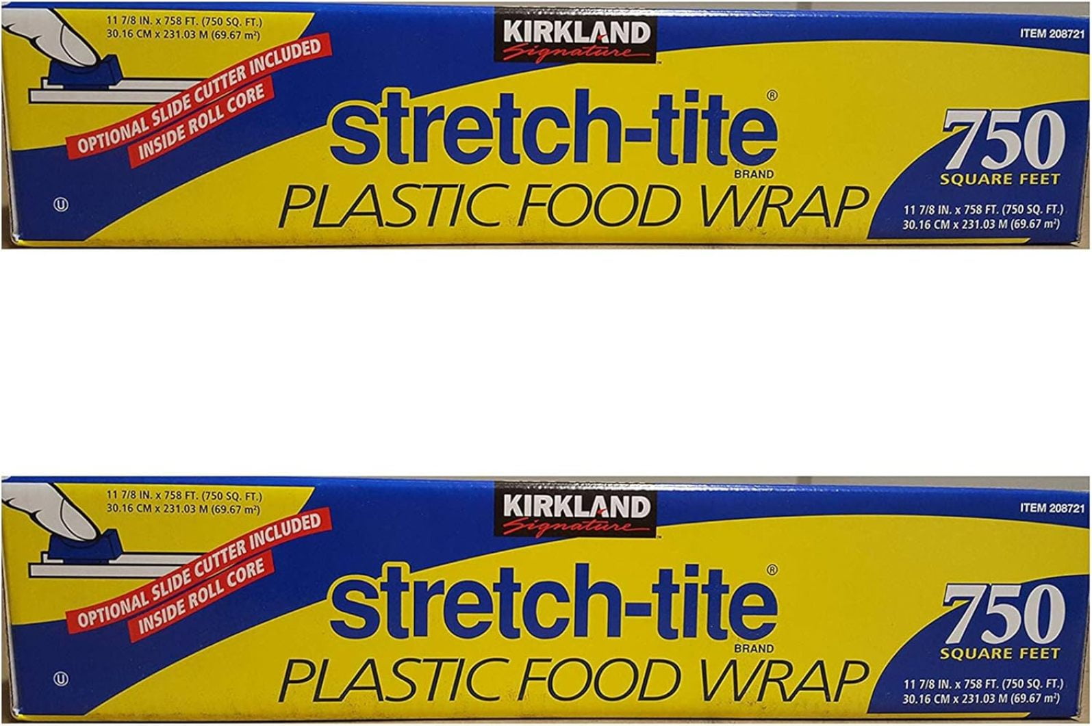 DCYP Signature Stretch Tite Plastic Food Wrap 11 7/8 Inch X 750 SQ. FT. Pack 2