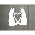 thumbnail image 1 of DCentral Cats and Love Flexible Screen Magnet Décor; For NON-RETRACTABLE Screens, Multipurpose, Double-Sided , Helps to Stop Walking into screens, Covers small tears in Screens, Size 6” X 6”, 1 of 8