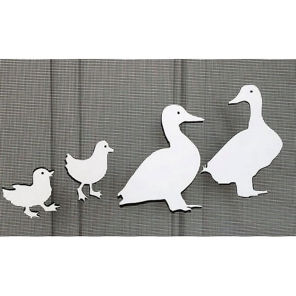 DCentral DUCKS Flexible Screen Magnets: Double-Sided. Bright White-Easier to See Day & Night. Decorative. Helps to Stop Walking into Screens, Covers Small Tears in Screens Size varies 6" to 2"