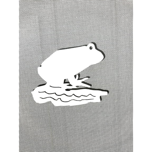 DCentral FROG Flexible Screen Magnet: Double-Sided, For NON-RETRACTABLE Screens, Multipurpose, Helps to Stop Walking into screens, Covers small tears in Screens, . Size 5" x 4"
