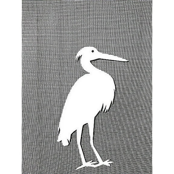 DCentral HERON Flexible Screen Magnet: Double-Sided Décor; For NON-RETRACTABLE Screens, Multipurpose, Helps to Stop Walking into screens, Covers small tears in Screens, Size 4.5" x 6.5 "