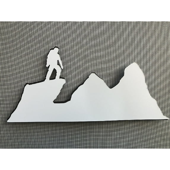 DCentral Hiking Flexible Screen Magnet Décor; Double-Sided, for Non-Retractable Screens, Helps to Stop Walking into Screens, Covers Small tears in Screens, Sizes W 8.2" x 3.8"