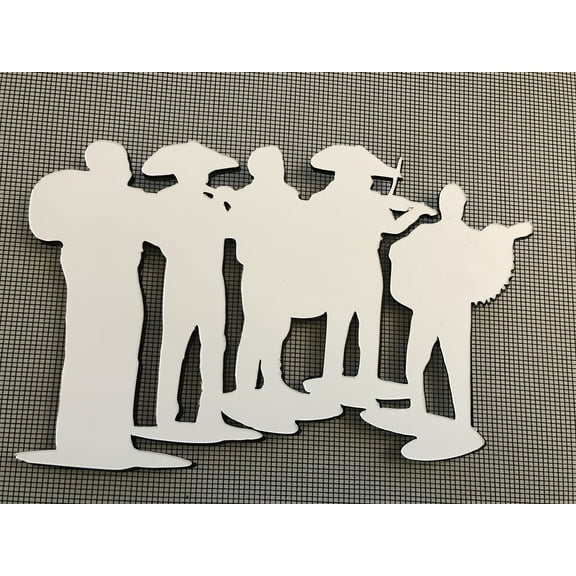 DCentral MARIACHI BAND Flexible Screen Magnet Décor; Double-Sided, for Non-Retractable Screens, Helps to Stop Walking into Screens, Covers Small tears in Screens, Sizes W 7" x 4.9"