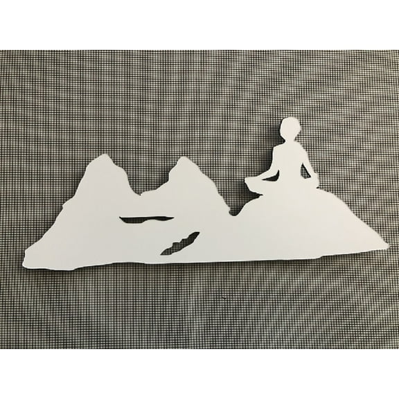 DCentral Meditation Flexible Screen Magnet Décor; Double-Sided, for Non-Retractable Screens, Helps to Stop Walking into Screens, Covers Small tears in Screens, Sizes W 9.5"x 7.6"