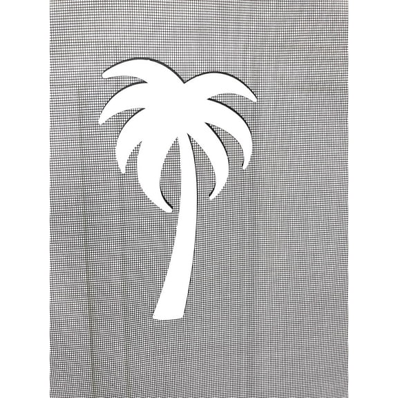 DCentral Palm Tree Flexible Screen Magnet; Double-Sided. Safety White-Easier to See Day & Night. Helps Stop Walking into Screens, Covers Small tears. Size W 4.5 X 7.5. for Non-Retractable Screens