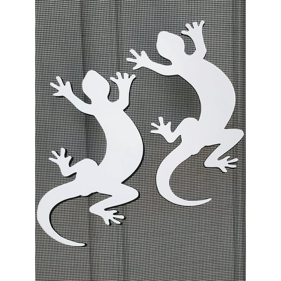 DCentral Screen Magnets TWO GECKO Flexible Screen Magnets: Double-Sided Decor; For NON-RETRACTABLE Screens, Multipurpose, Helps to Stop Walking into screens, Covers small tears in Screens. Size 4.2" x 7" Ea