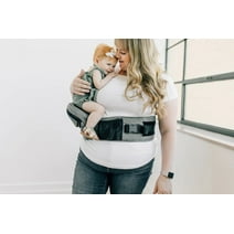 DCutie Baby Hip Seat Carrier with Adjustable Waistband 3D Belly Protector Various Pockets for Newborns & Toddlers up to 66lbs Grey