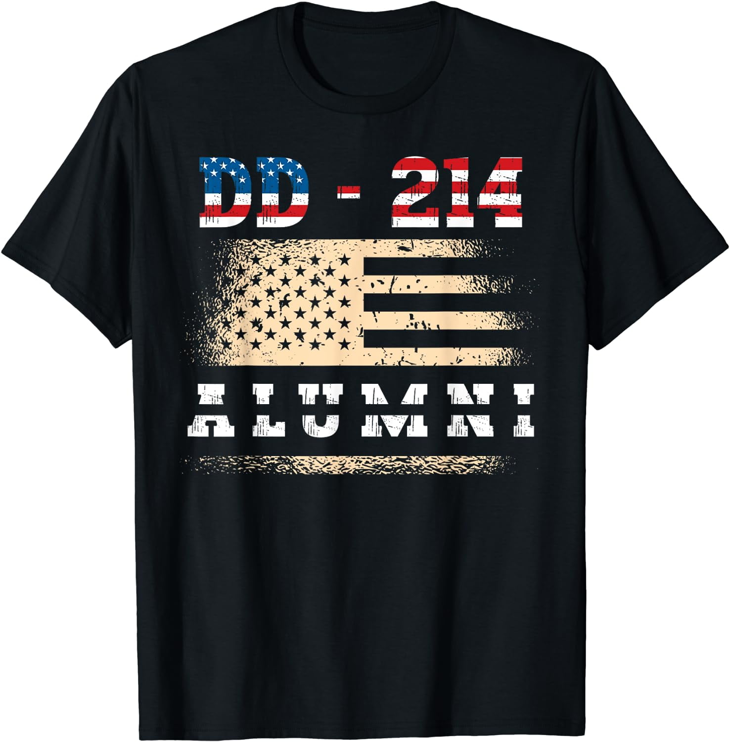 Dd-214 Us Armed Forces Alumni Usa Flag Vintage T-Shirt Dd-214 Us Armed Forces Alumni Usa Flag Vintage T-Shirt