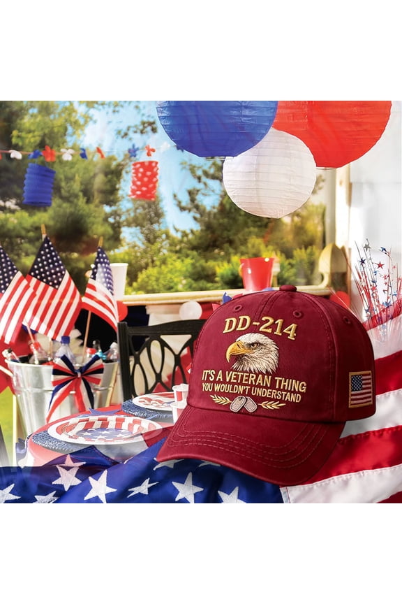 DD-214 Army Veteran Hat,Military Commemorative Baseball Cap For Retired Soldiers,Patriotic Veteran Day,Embroidered Patriotic Baseball Cap,Memorial Day Gifts for Retired Soldiers