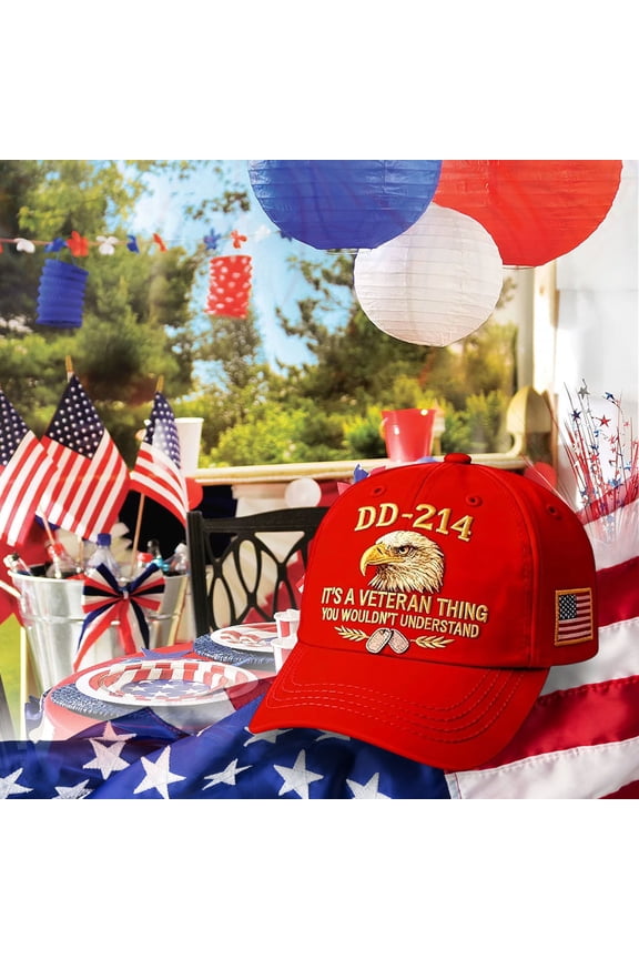 DD-214 Hats,Veteran Pride DD 214 Baseball Cap,Gift for Patriotic Retired Soldiers,Military DD-214 Eagle Hat for Men Women,It's a Veteran Thing Design,Men Military Service Pride Gift