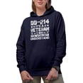 thumbnail image 1 of DD-214, It's a Veteran Thing You Wouldn't Understand - Veterans Day, Navy Blue Hooded Sweatshirt or Hoodie, XL, 1 of 5