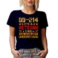 thumbnail image 1 of DD-214, It's a Veteran Thing You Wouldn't Understand - Veterans or Memorial Day, Navy Blue T-Shirt, 2XL, 1 of 5