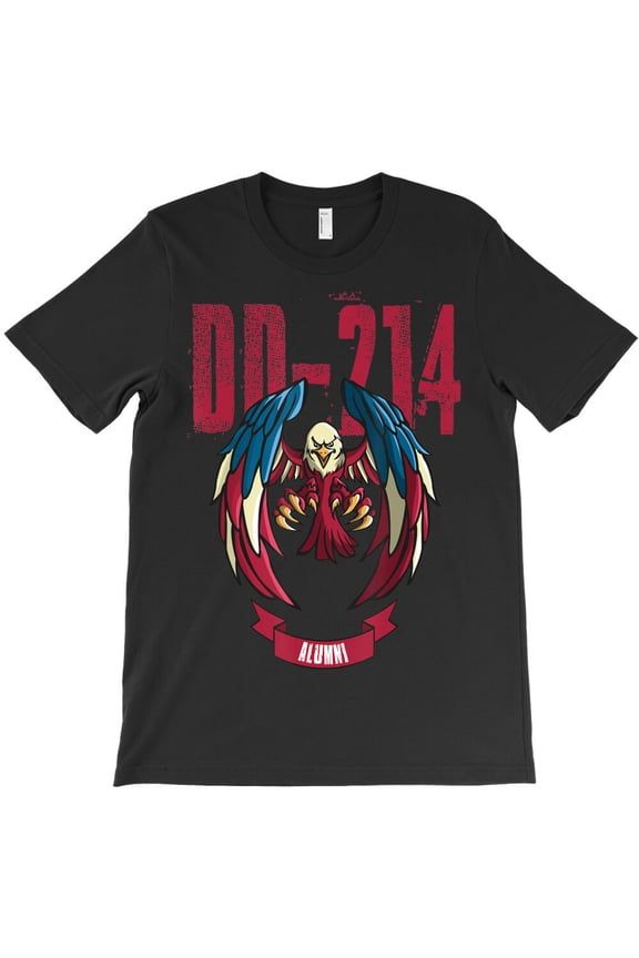 DD-214 US Armed Forces Alumni, Retired Veteran Military Humor Graphic - Must-Have G2567 Unisex T-Shirt, Up to Size 5XL