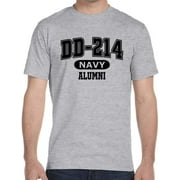 DD-214 US Navy Alumni T-Shirt for Proud, Brave Retired Navy Veterans