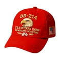 thumbnail image 1 of DD 214 Veterans' Matter Hat, Military Service Baseball Cap for Men, Patriotic Veteran Day Gifts for Retired Soldiers, Embroidered Baseball Cap Eagle Printed Commemorative Veterans Day Baseball Cap, 1 of 5