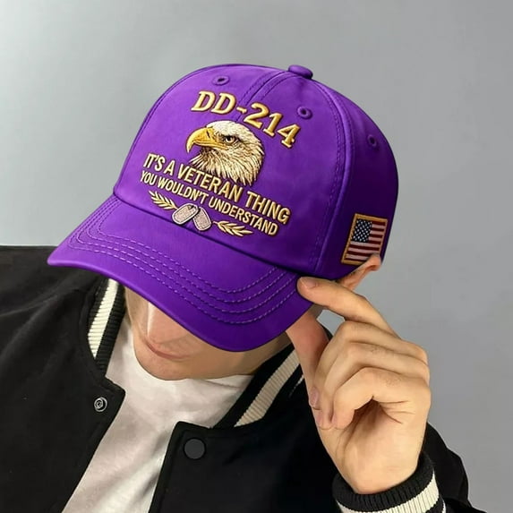 DD 214 Veterans' Matter Hat Military Service Baseball Cap for Men Patriotic Veteran Day Gifts for Retired Soldiers,DD214 Hat,Veteran Gits for Men