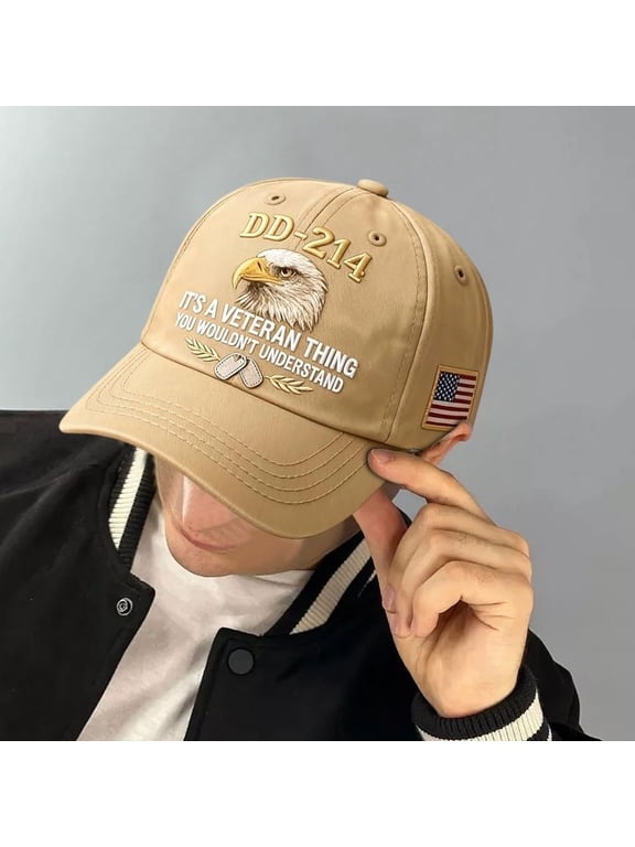 DD 214 Veterans' Matter Hat Military Service Baseball Cap for Men Patriotic Veteran Day Gifts for Retired Soldiers,DD214 Hat,Veteran Gits for Men