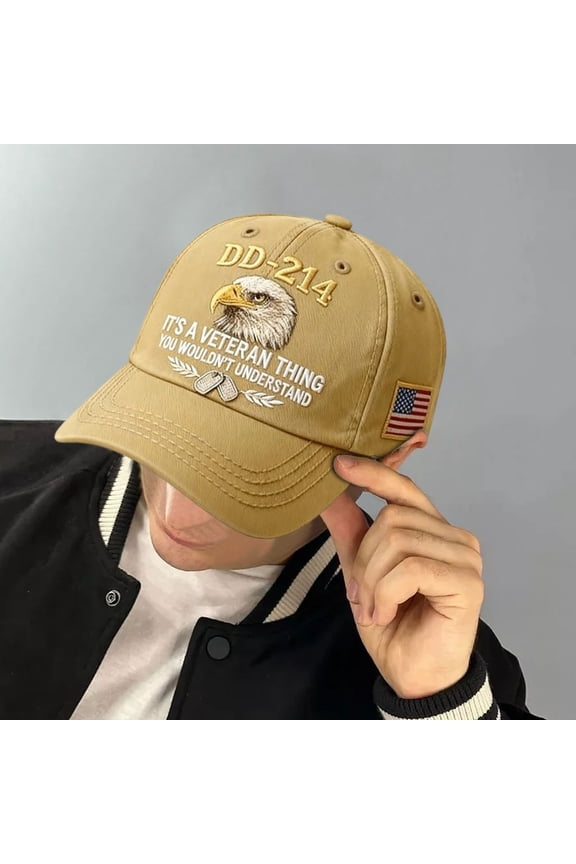 DD 214 Veterans' Matter Hat Military Service Baseball Cap for Men Patriotic Veteran Day Gifts for Retired Soldiers,DD214 Hat,Veteran Gits for Men