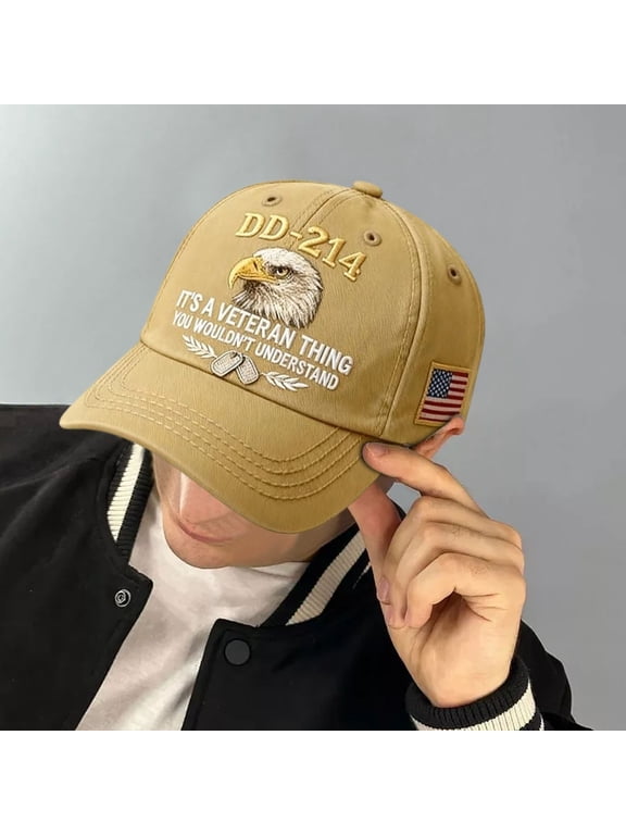 DD 214 Veterans' Matter Hat Military Service Baseball Cap for Men Patriotic Veteran Day Gifts for Retired Soldiers,DD214 Hat,Veteran Gits for Men
